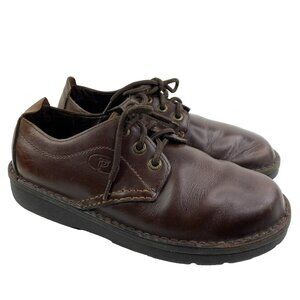 Propet Shoes Mens US Size 9.5 Brown Leather Orthopedic Oxford Comfort Sneakers
